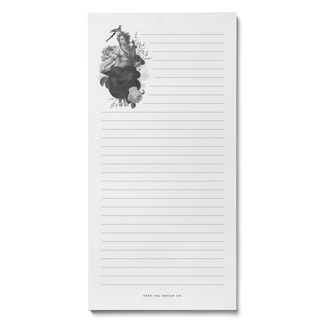 Poetry Muse Notepad with Lines