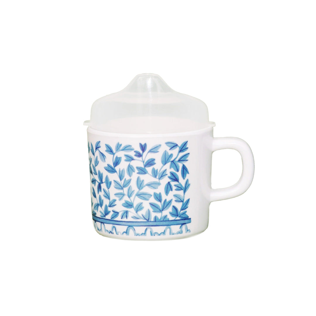 Blue and White Sippy Cup