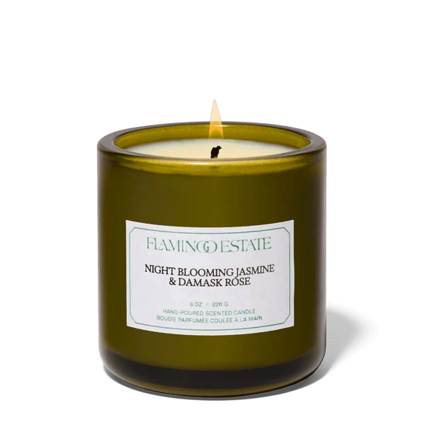 Euphoria Night Blooming Jasmine & Damask Rose Flamingo Estate Candle