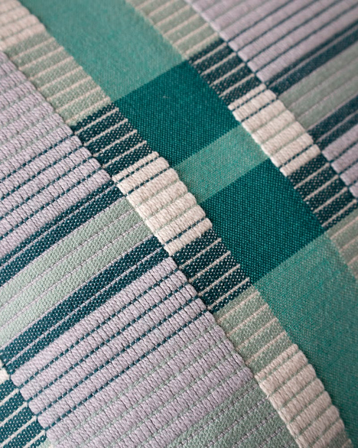 Skipping Block Pillow Cover, Green