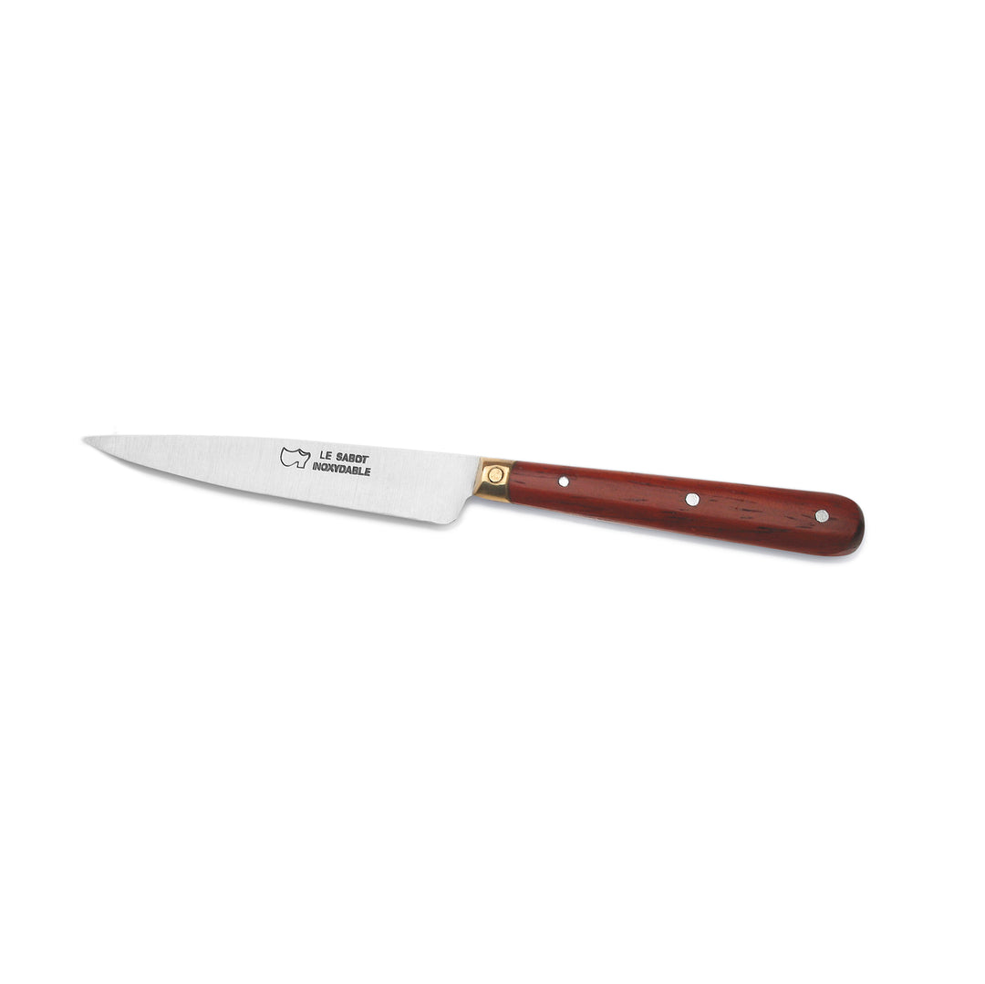 French 4" Stainless Pairing / Cheeseboard Knife with Brass Bolster