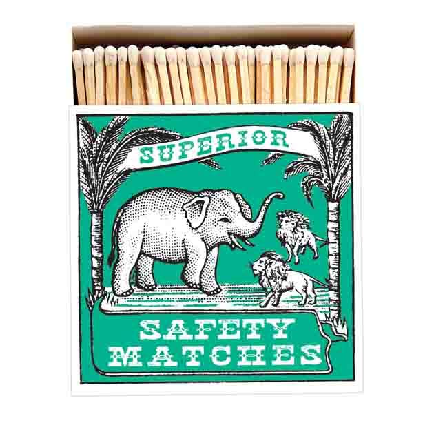 Elephant and Lion Matchbox