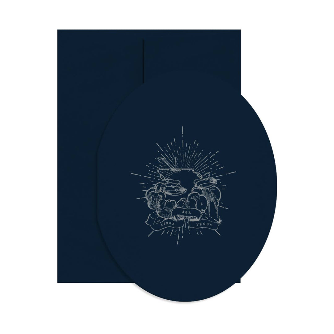 Libra Oval Card
