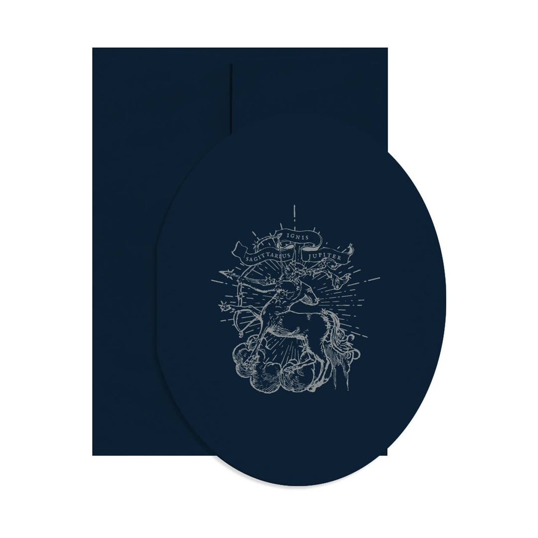 Sagittarius Oval Card