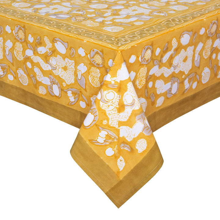 Forest Harvest Grey & Mustard Tablecloth