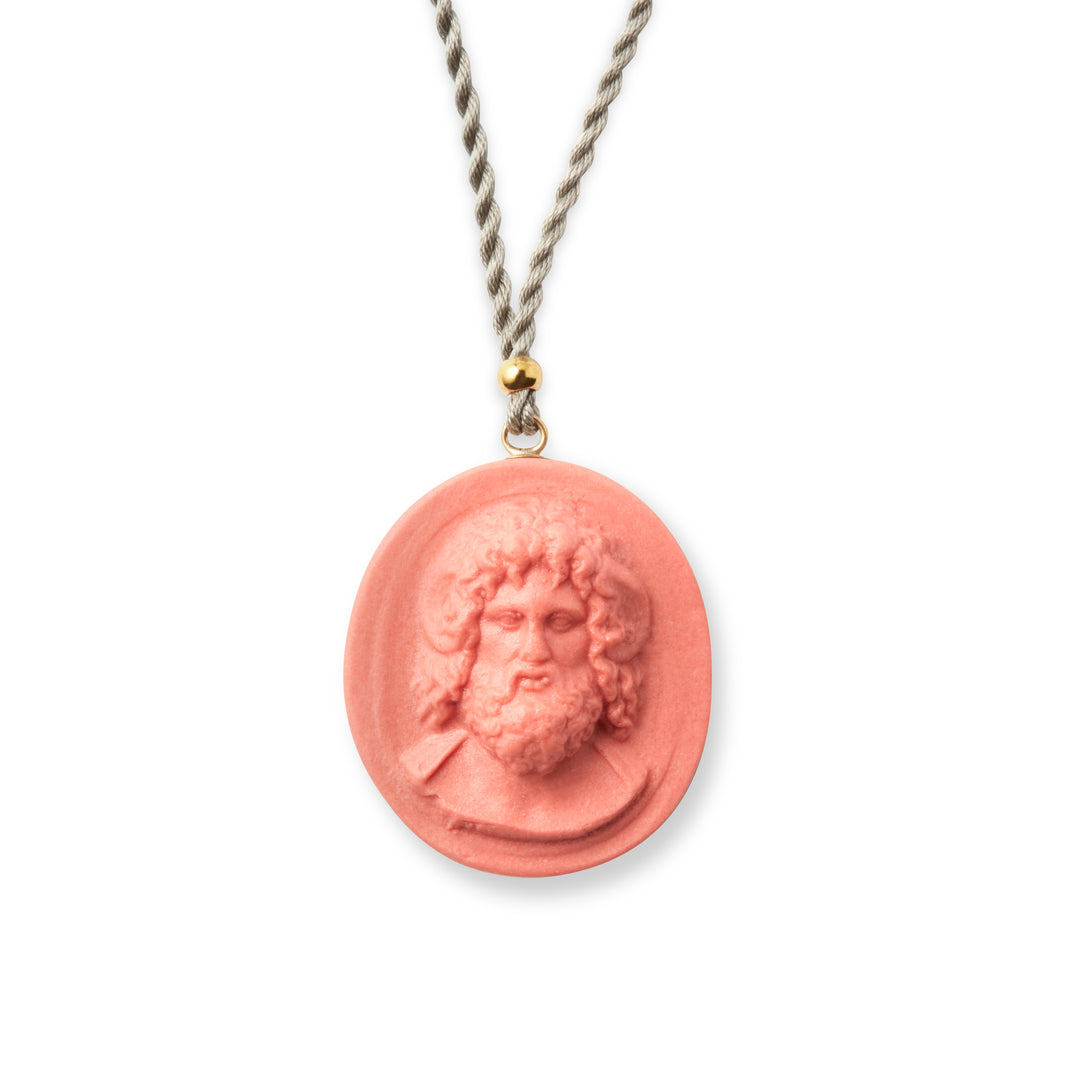 Minos Cameo Porcelain Pendant