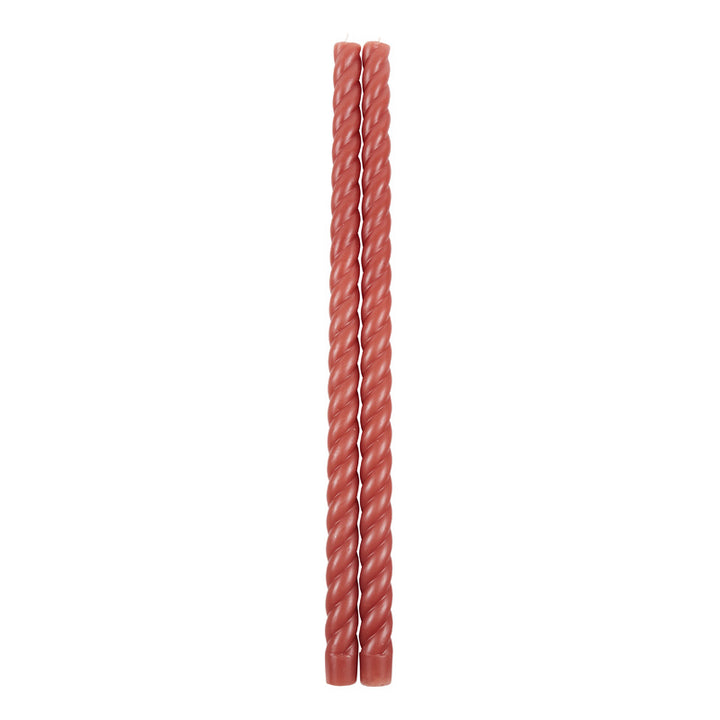The Floral Society - Fancy Taper Candles Clay 18"
