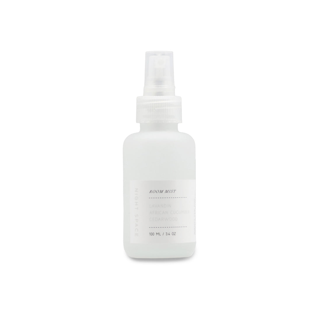 White: LAVADIN, AFRICAN CUCUMBER, and CEDARWOOD Room Mist by Night Space