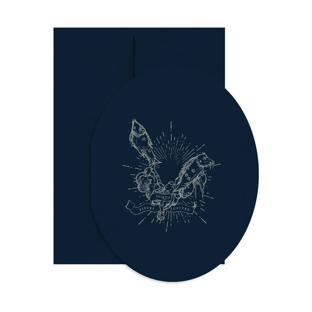 Pisces Oval Card