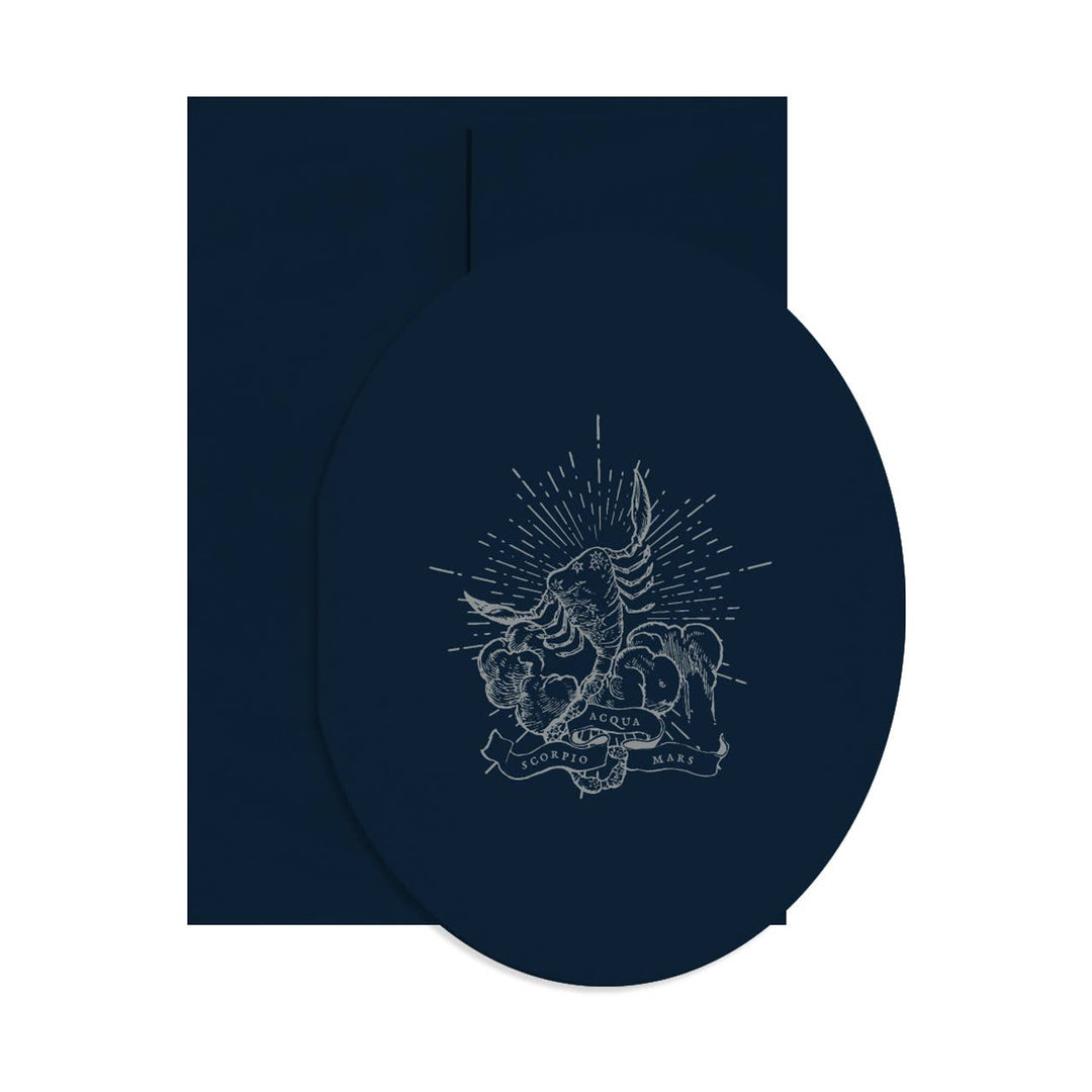 Scorpio Oval Card
