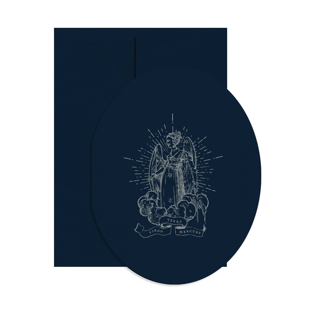 Virgo Oval Card