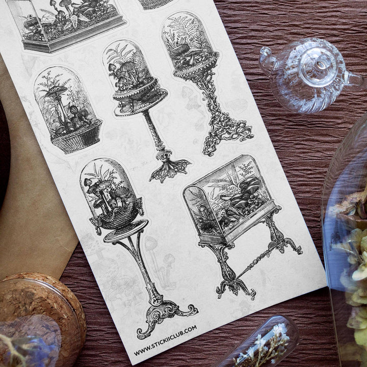 Antique Terrariums Sticker Sheet