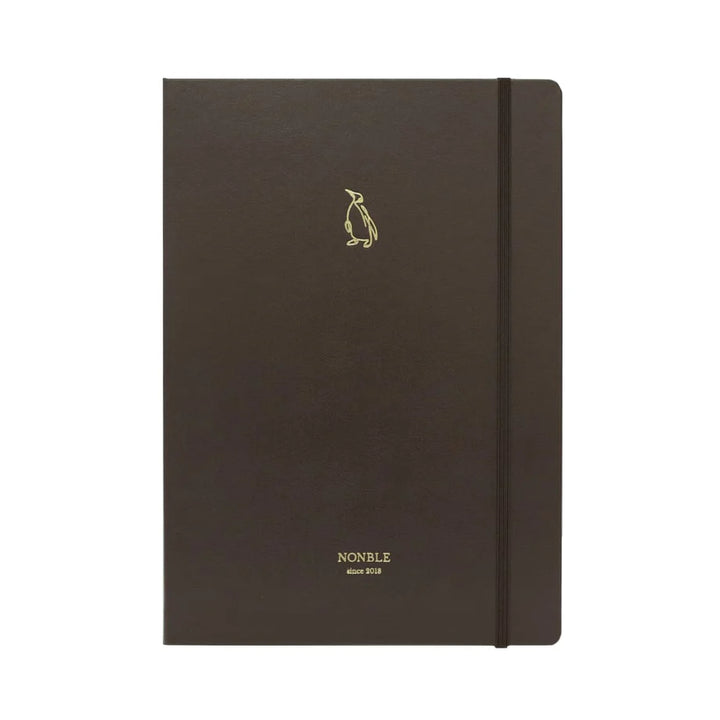 Nonble Notebook, A5 Size in Coffee Brown