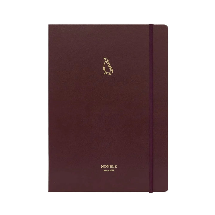 Nonble Notebook, A5 Size in Bordeaux