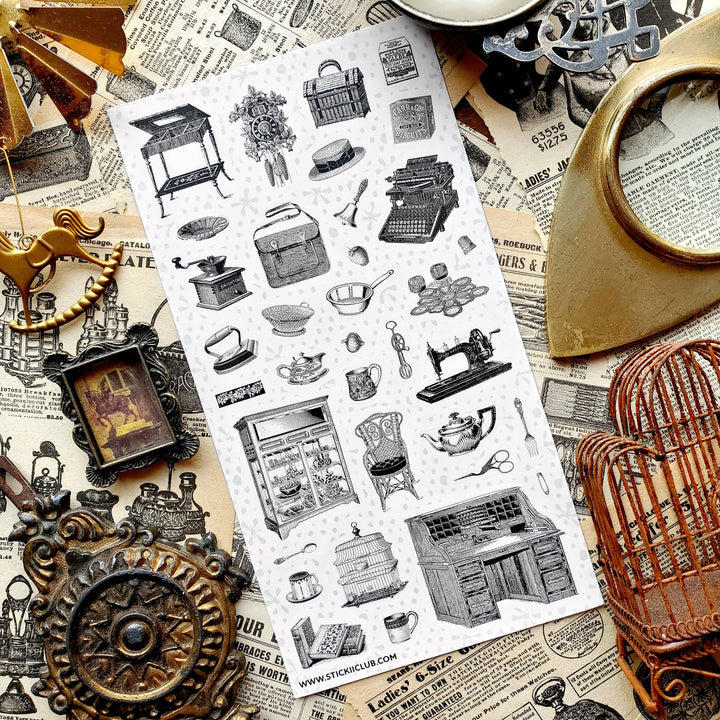 Vintage Home Goods Sticker Sheet