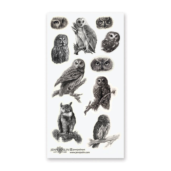 Woodland Watchers Owl Sticker Sheet