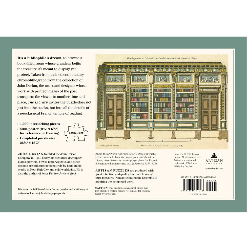The Library 1,000-Piece Puzzle by John Derian