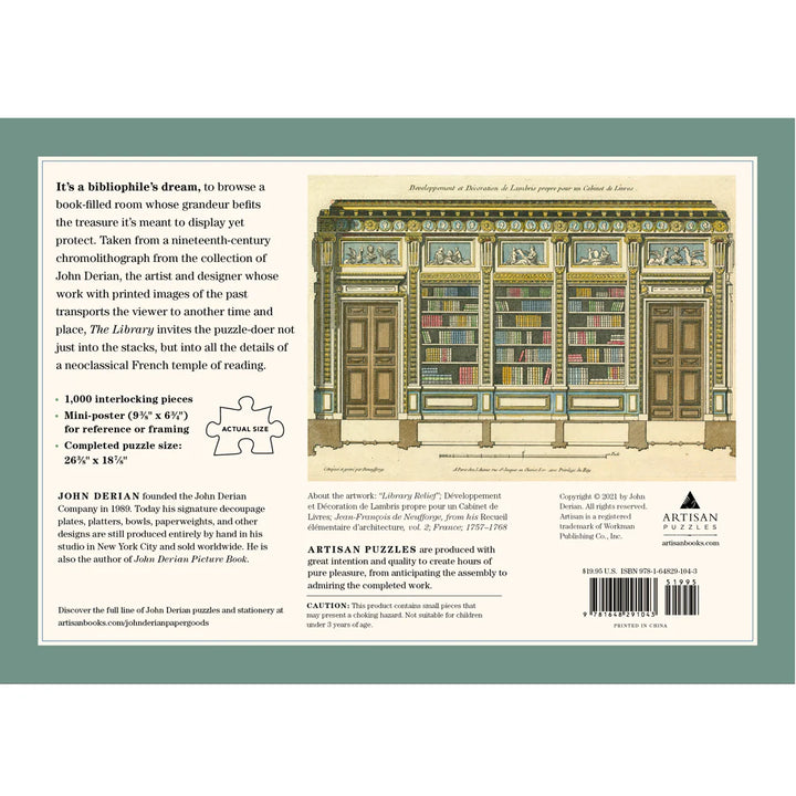 The Library 1,000-Piece Puzzle by John Derian