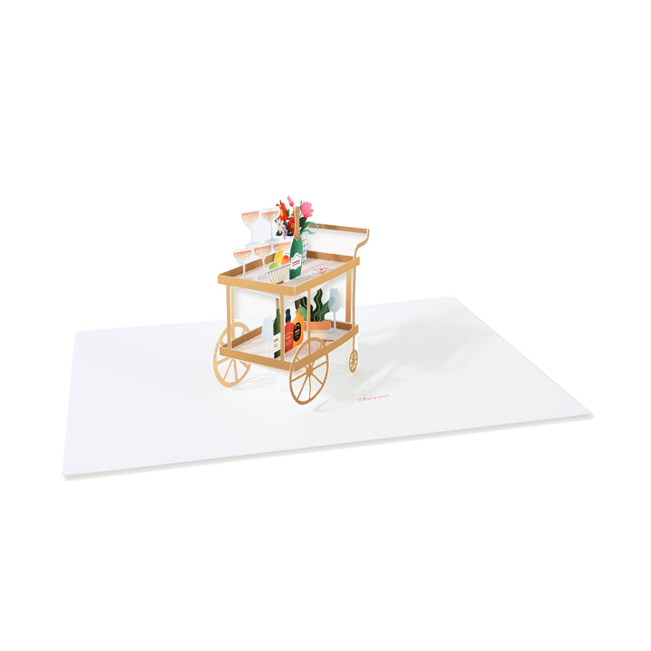 Bar Cart Pop-up Card