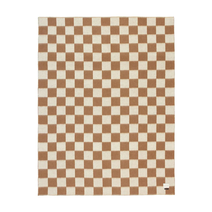 Crosby Heirloom Blanket, Tobacco/Ivory Check