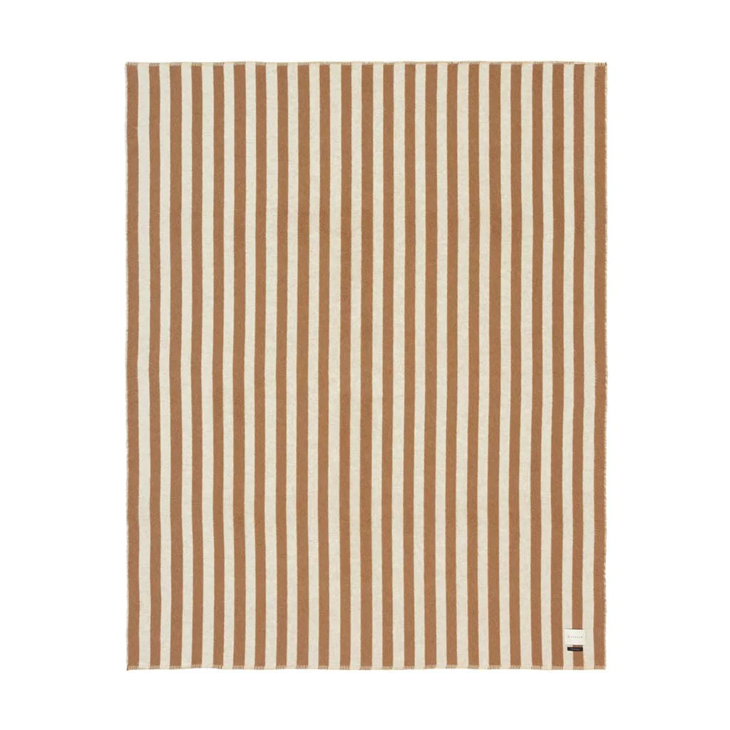 Stills Heirloom Blanket, Tobacco/Ivory Stripe