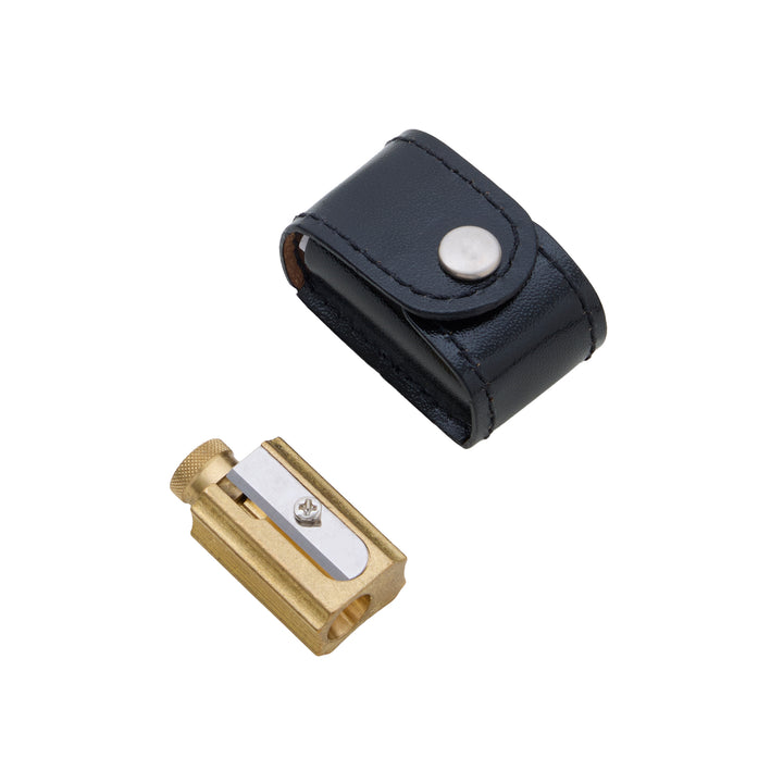 DUX Brass Pencil Sharpener with Case