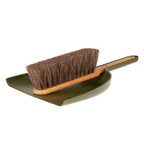 Dustpan & Brush Set Moss Green