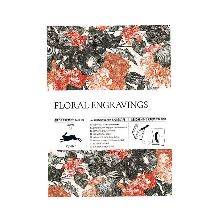 Floral Engravings - Gift & Creative Paper Book