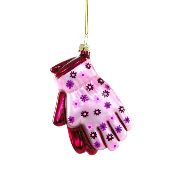 Gardening Gloves Ornament, Pink