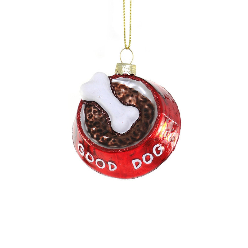 GOOD DOG FOOD BOWL Ornament