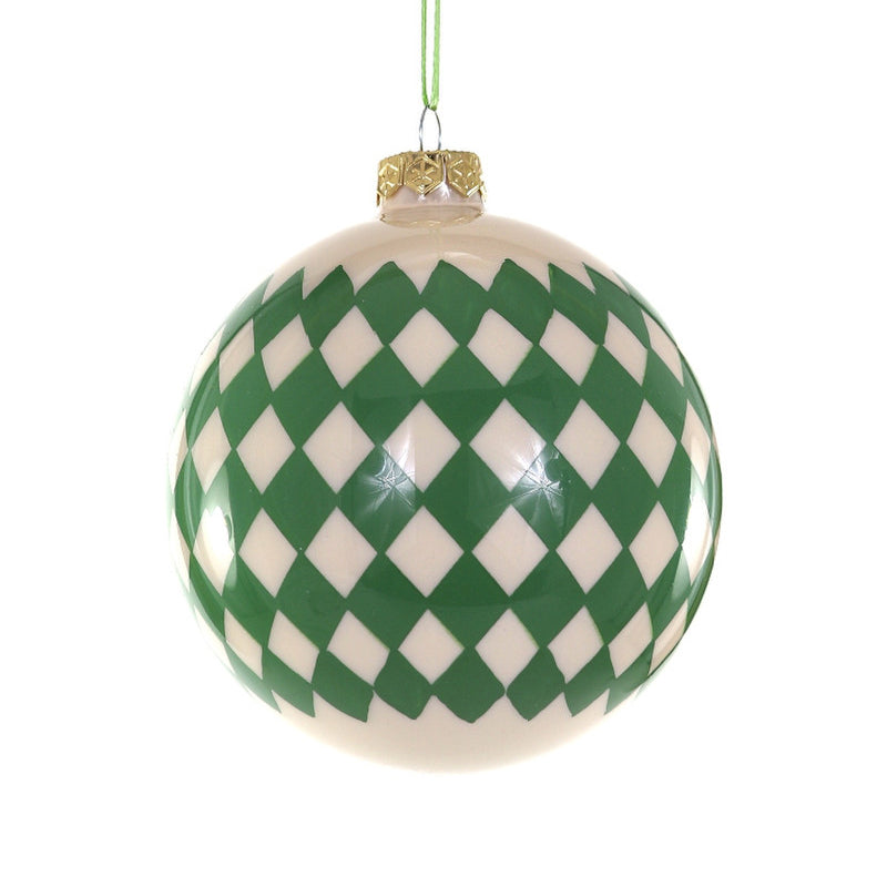 Diamond Pattern Ornament, Green