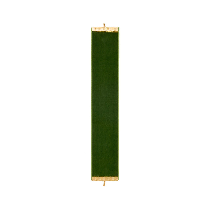 Book Lapel in Dark Green Velvet