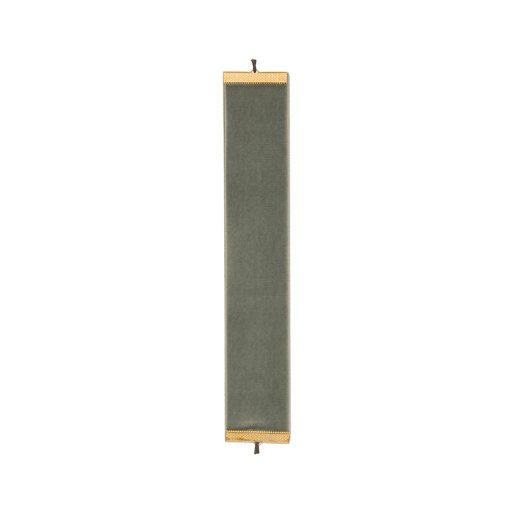 Book Lapel in Grey Velvet