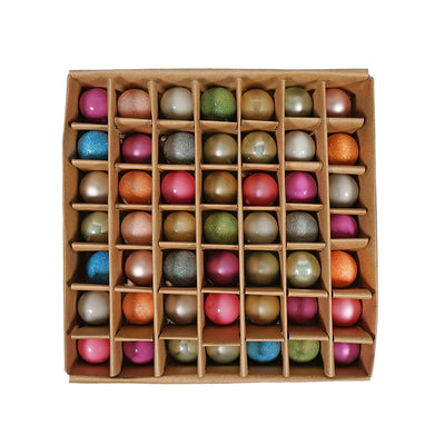 Mini Pastel Ornaments, Set of 49
