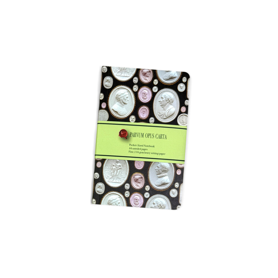 Intaglio Notebook in Chocolate, Pocket Size