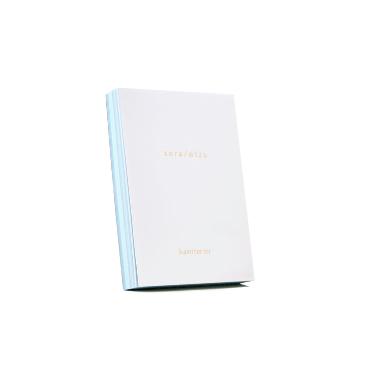 Memoterior Note Pad in Sora Mizu / Light Blue Shades