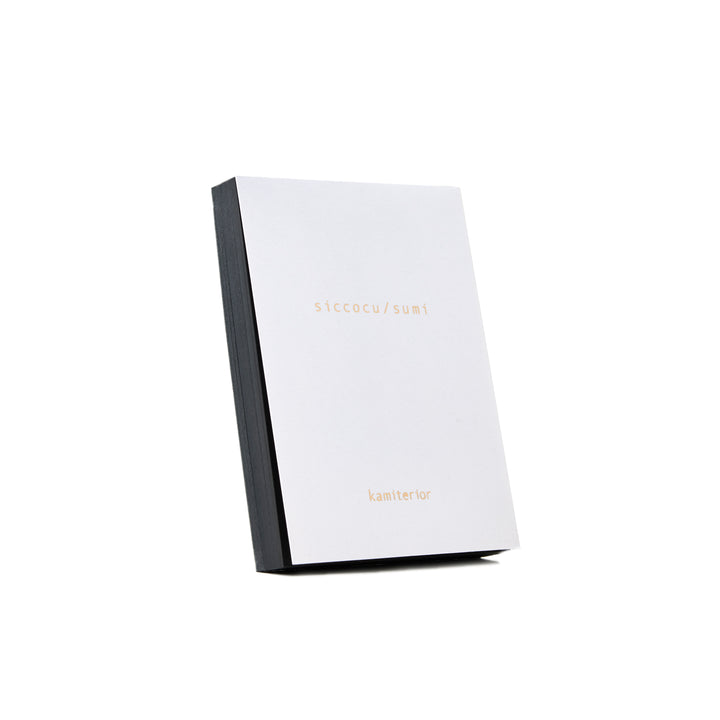 Memoterior Note Pad in Siccocu Sumi / Jet Black Charcoal Shades