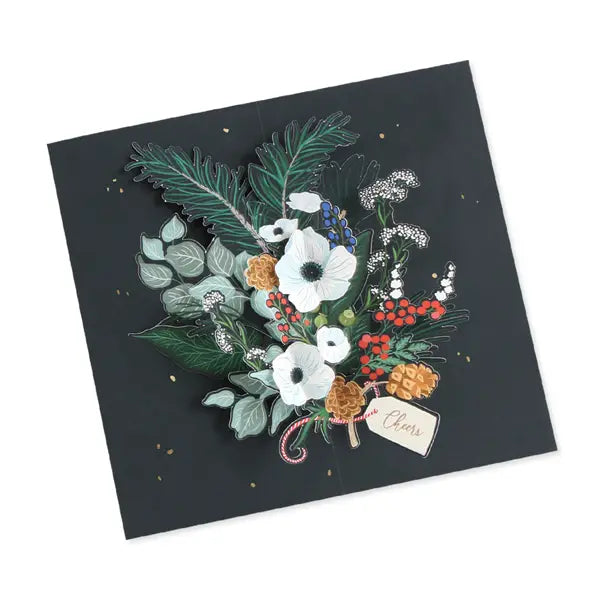 Winter Foliage Pop-up Card