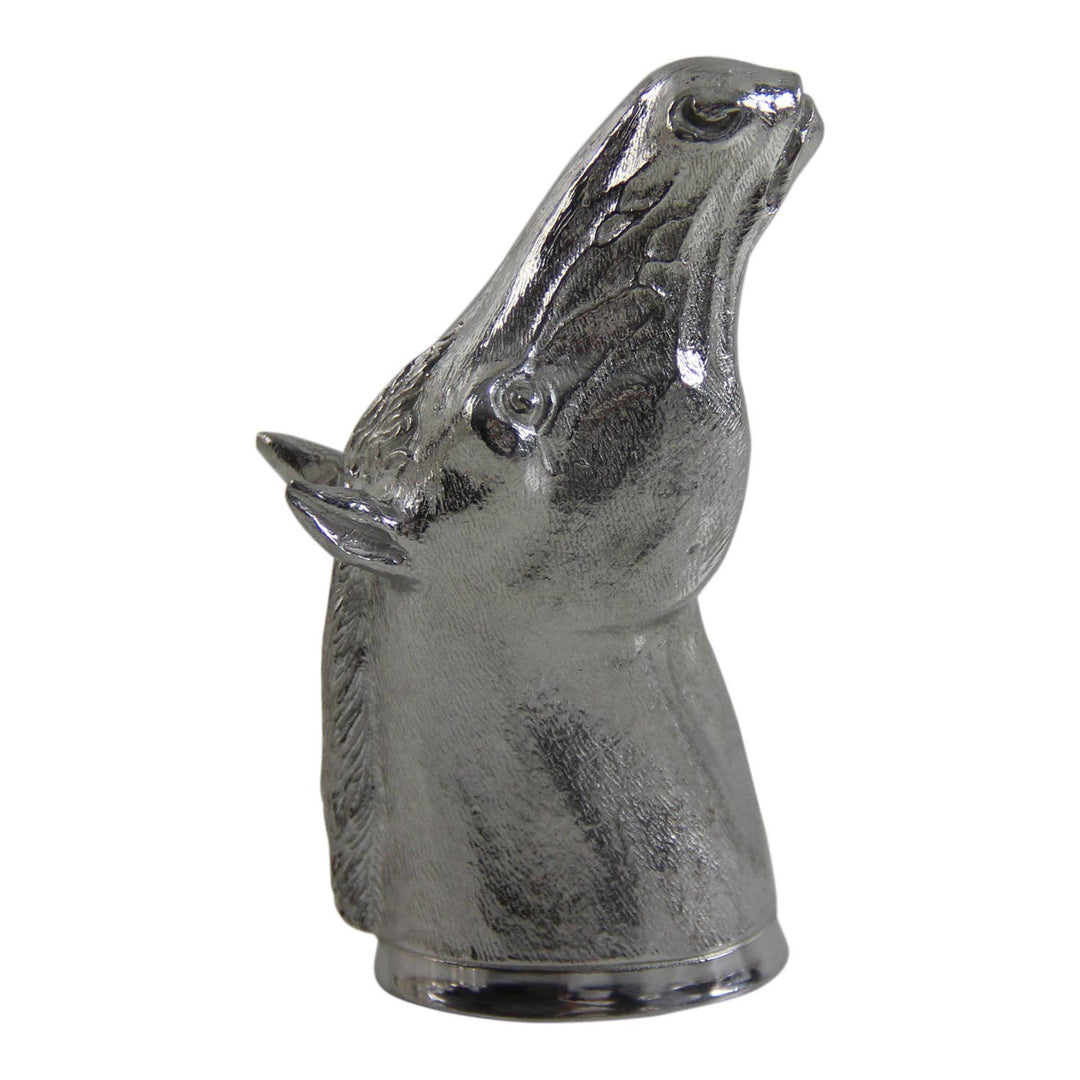 Pewter Horse Head Jigger