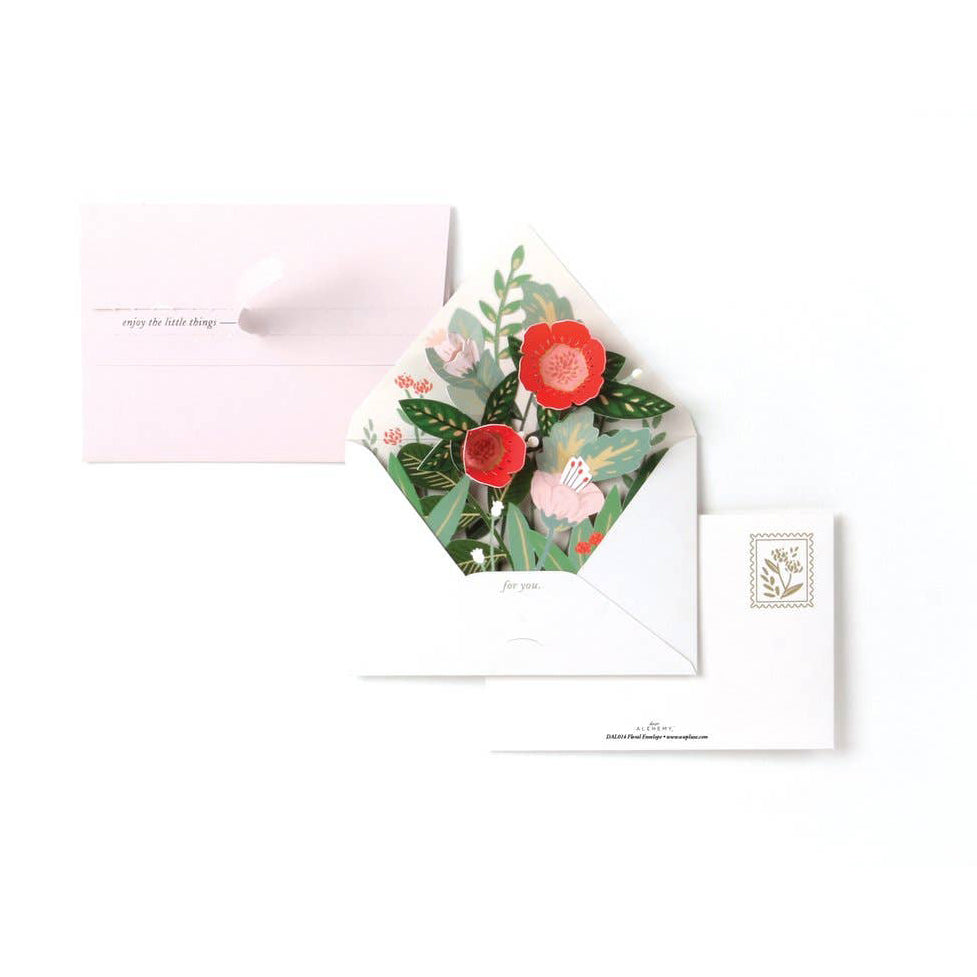 Floral Envelope: Enjoy the Little Things