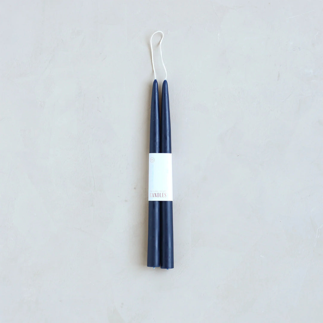 The Floral Society - Dipped Taper Candles Midnight