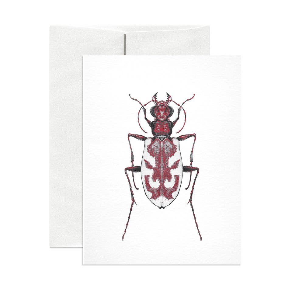 Blowout Tiger Beetle Greeting Card