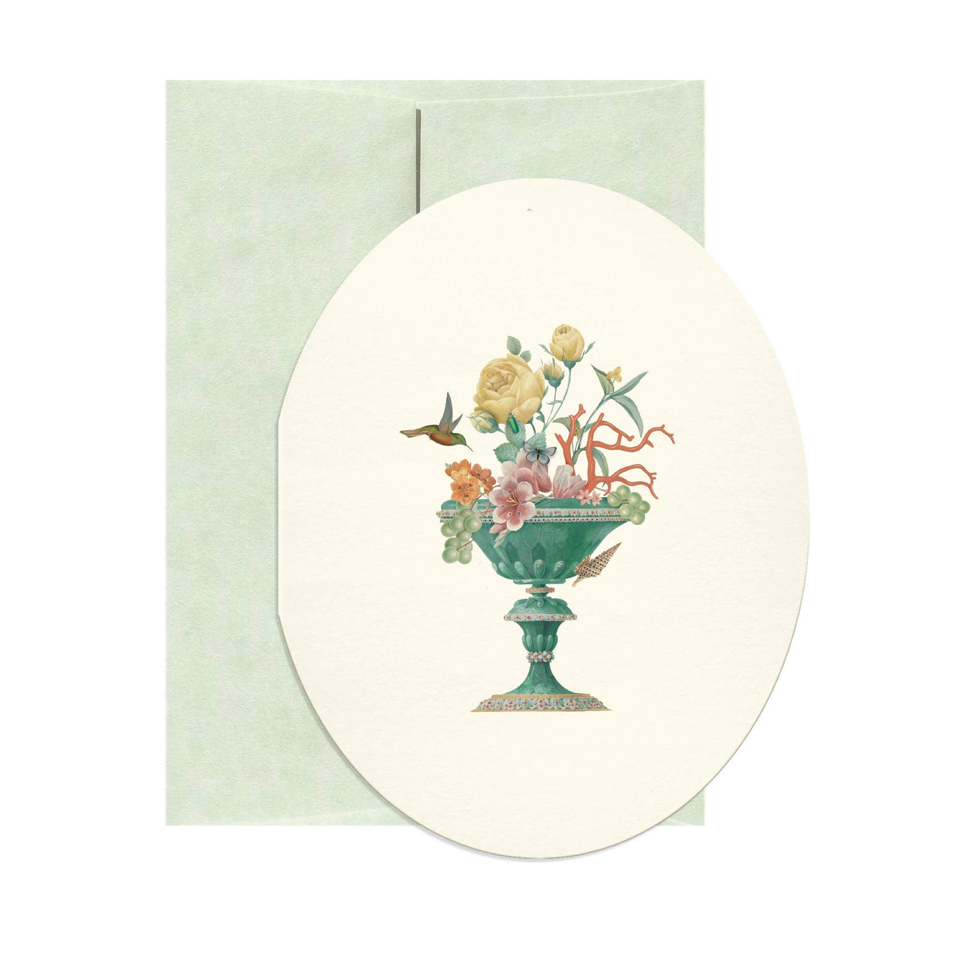 Jade Vanitas Oval Card