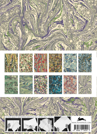Marbled Paper Designs Gift & Creative Paper Book