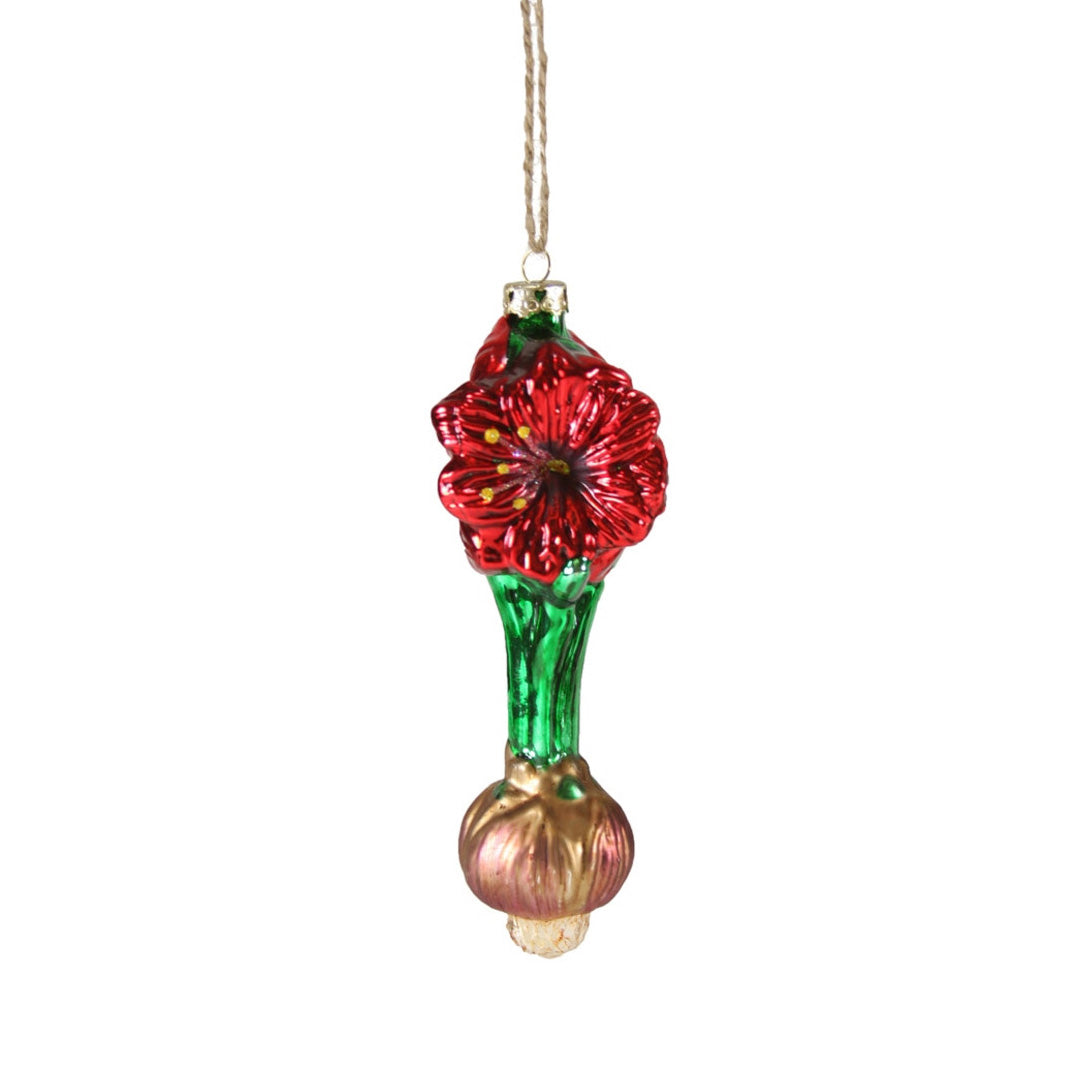 Amaryllis Red Ornament