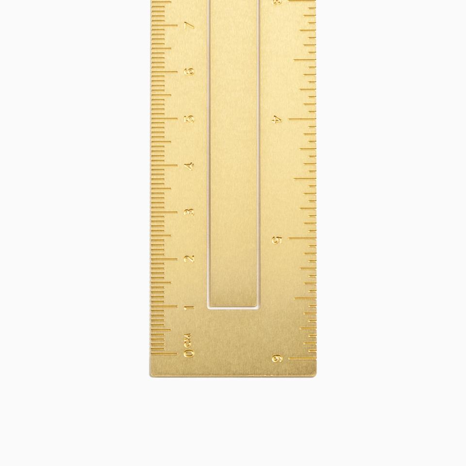 Brass Bookmark Ruler