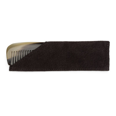 Pocket Comb with Leather Pouch