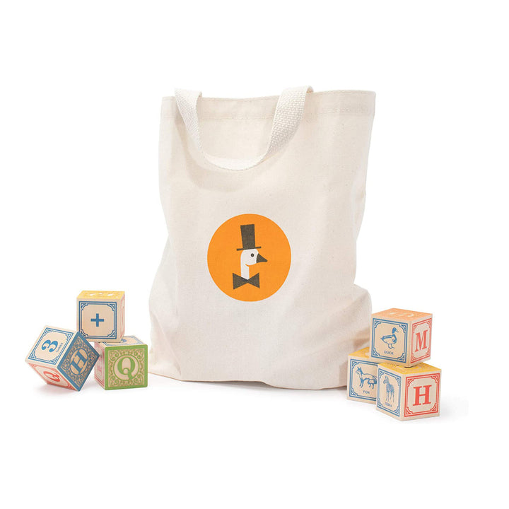 Classic ABC Blocks with Canvas Bag