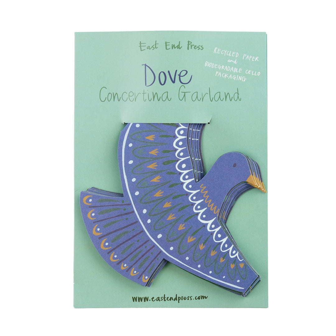 Dove Concertina Paper Garland