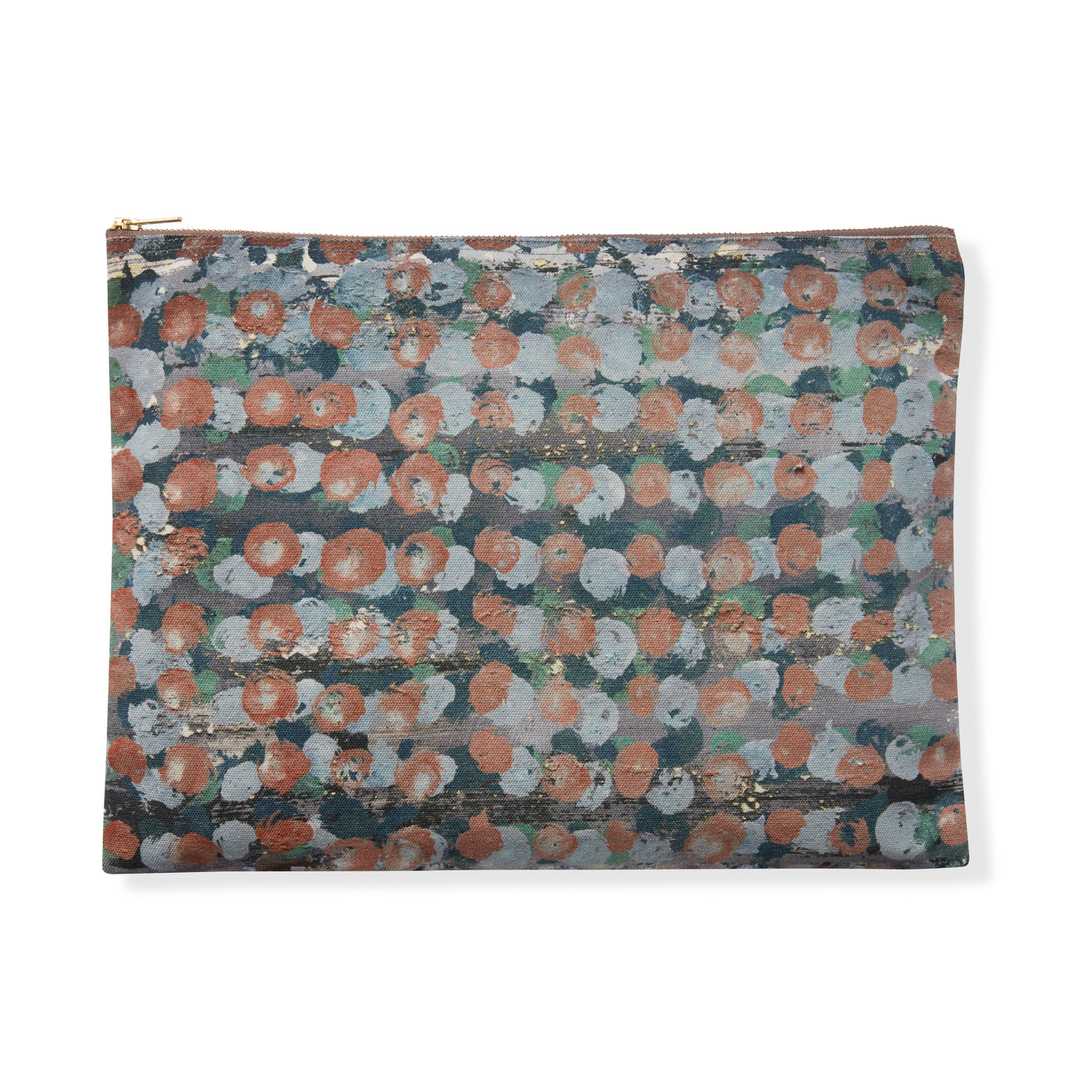 Large Canvas Pouch in Blue Earth